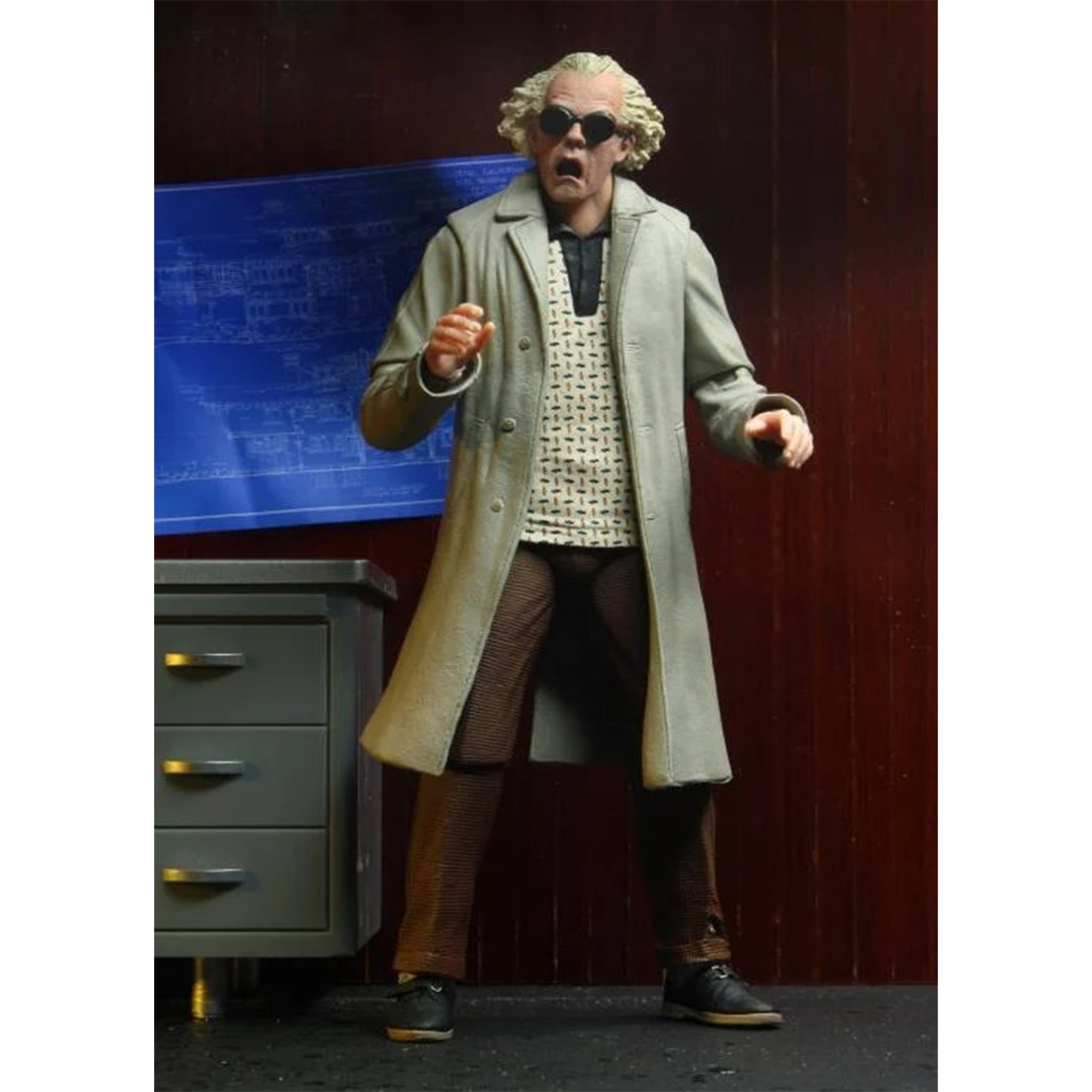 NECA Back To The Future Ultimate Doc Brown Action Figure 18cm – Movie Icons & Heroes, NECA, 18 cm, brand new collector item, Uncanny Collectibles Dublin Ireland