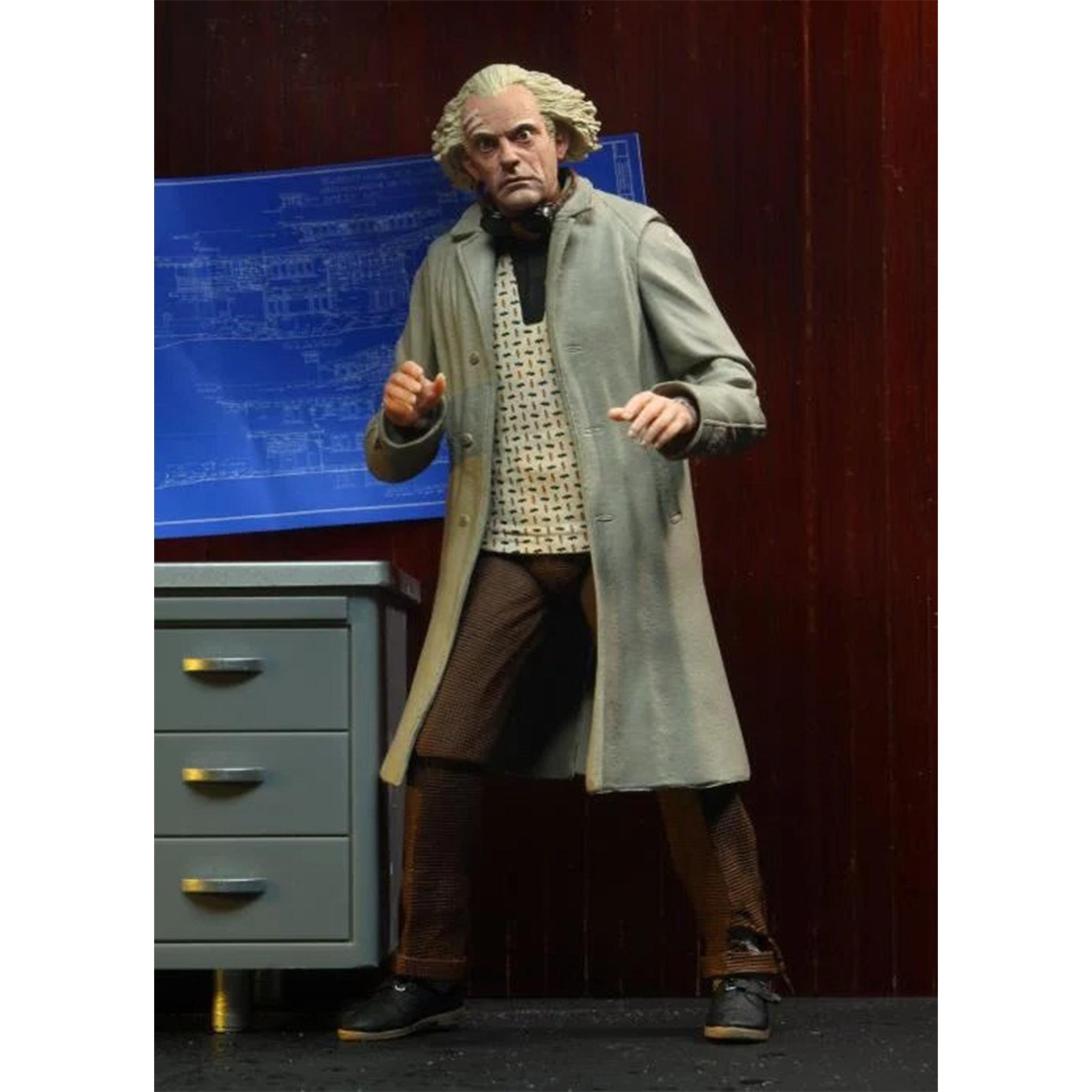 NECA Back To The Future Ultimate Doc Brown Action Figure 18cm – Movie Icons & Heroes, NECA, 18 cm, brand new collector item, Uncanny Collectibles Dublin Ireland