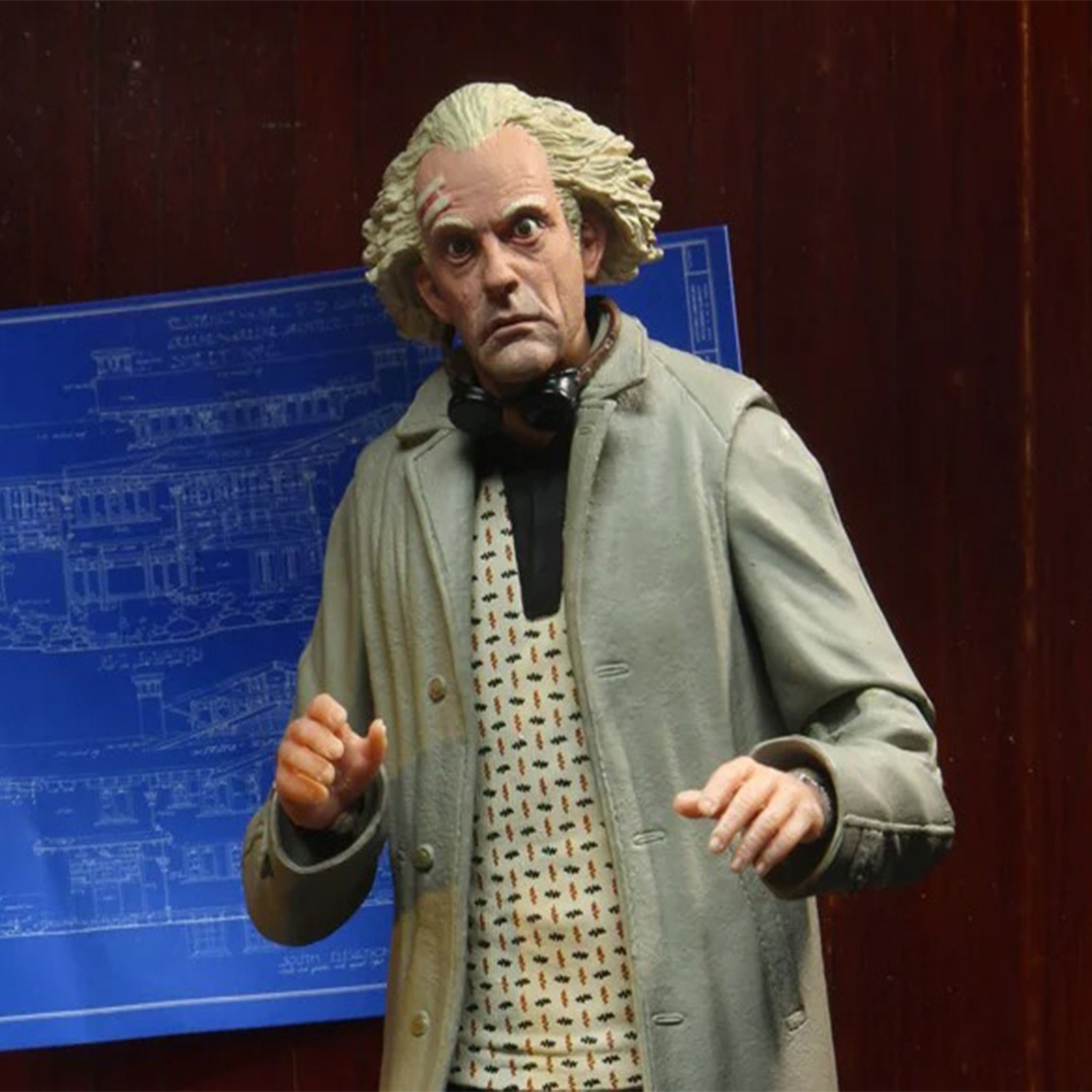 NECA Back To The Future Ultimate Doc Brown Action Figure 18cm – Movie Icons & Heroes, NECA, 18 cm, brand new collector item, Uncanny Collectibles Dublin Ireland