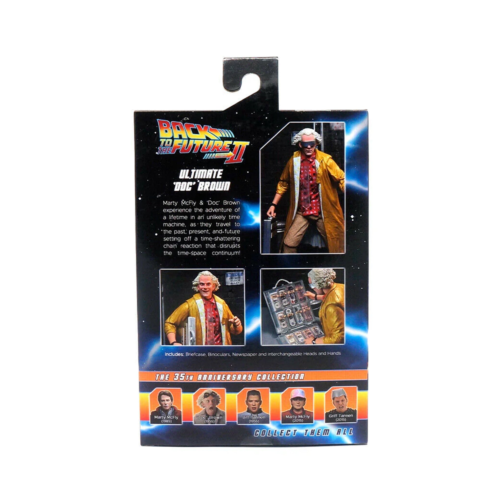 NECA Back To The Future Ultimate Doc Brown Action Figure 18cm – Movie Icons & Heroes, NECA, 18 cm, brand new collector item, Uncanny Collectibles Dublin Ireland