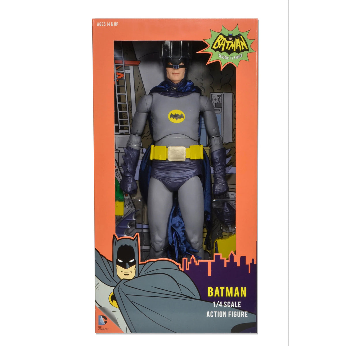 NECA Batman 1966 Classic TV Show Adam West 1/4 Scale Action Figure – photo 6 of 8