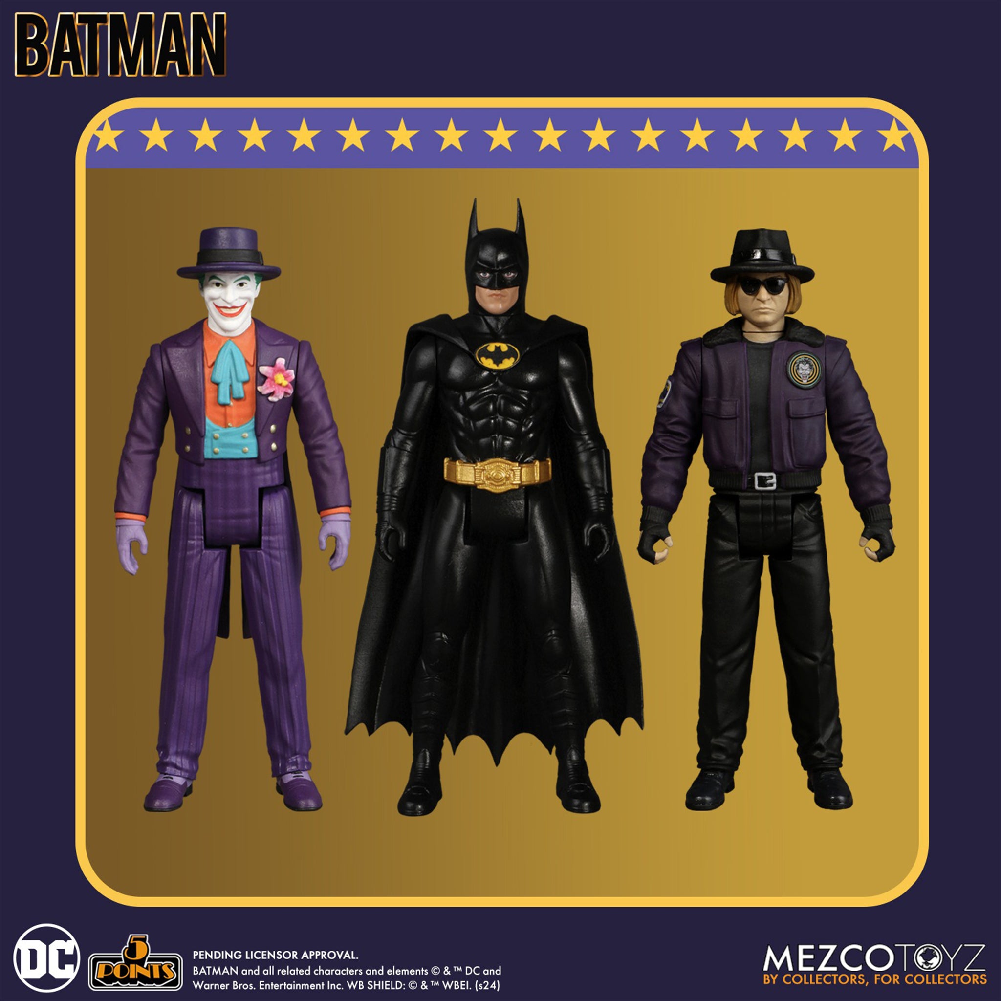 Batman 1989 5 Points Deluxe Mezco Toyz Box Set – photo 2 of 16