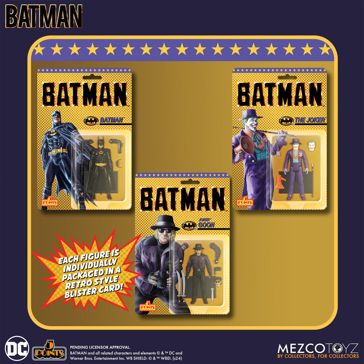 Batman 1989 5 Points Deluxe Mezco Toyz Box Set – photo 13 of 16