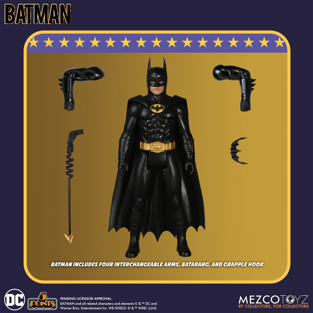 Batman 1989 5 Points Deluxe Mezco Toyz Box Set – photo 8 of 16