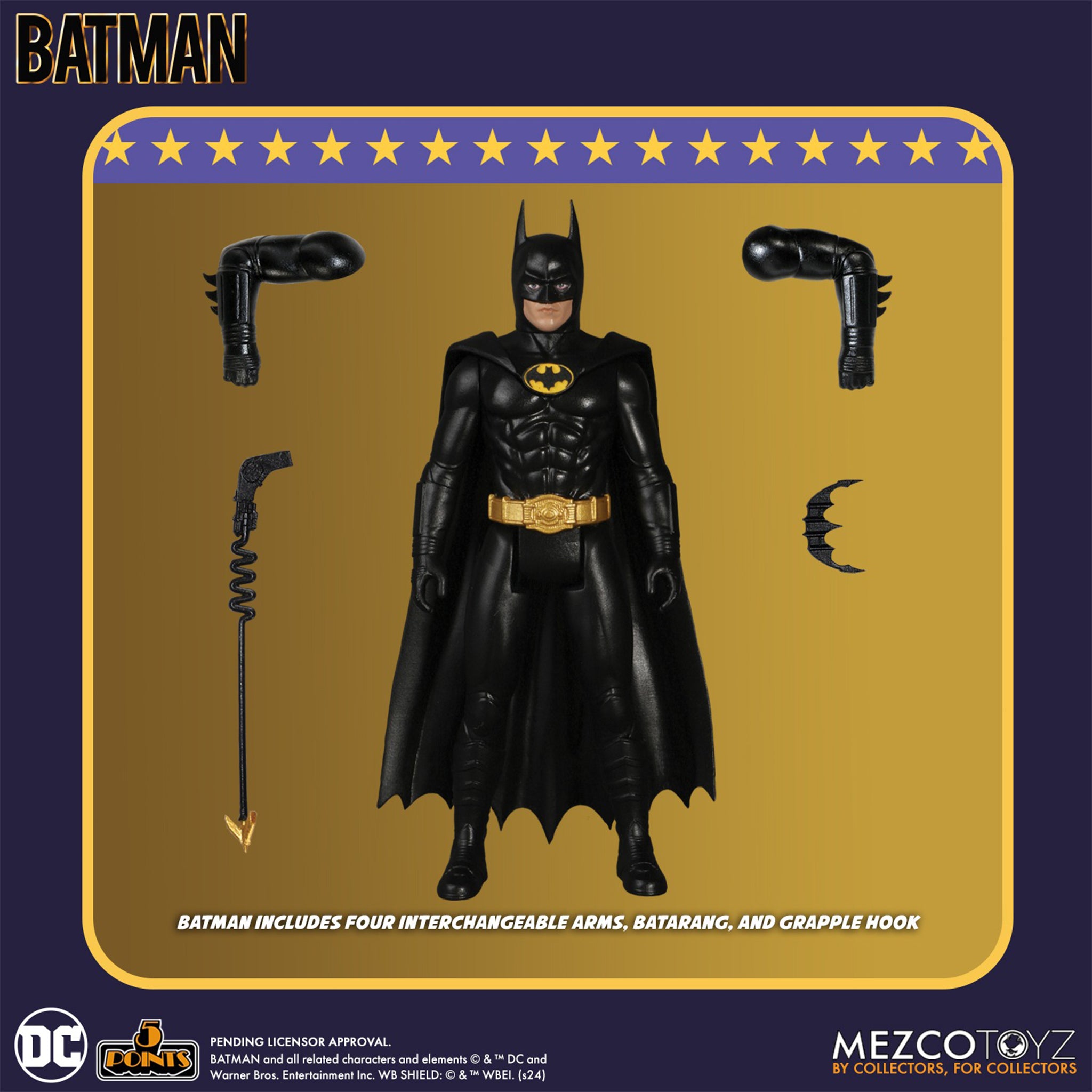 Batman 1989 5 Points Deluxe Mezco Toyz Box Set – photo 8 of 16