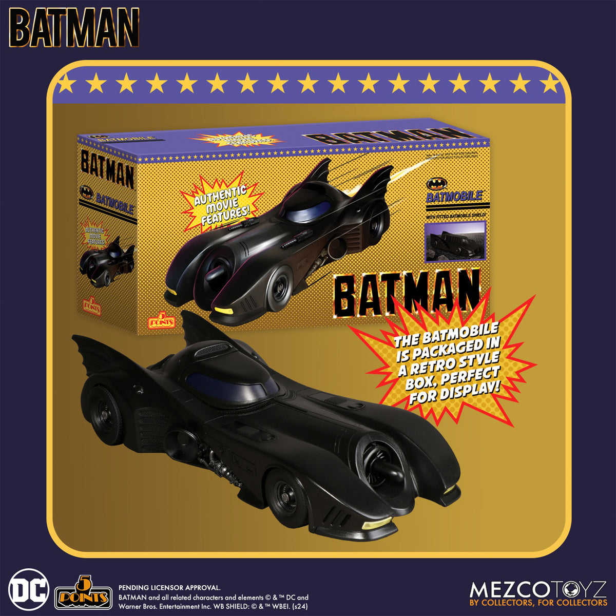 Batman 1989 5 Points Deluxe Mezco Toyz Box Set – photo 15 of 16