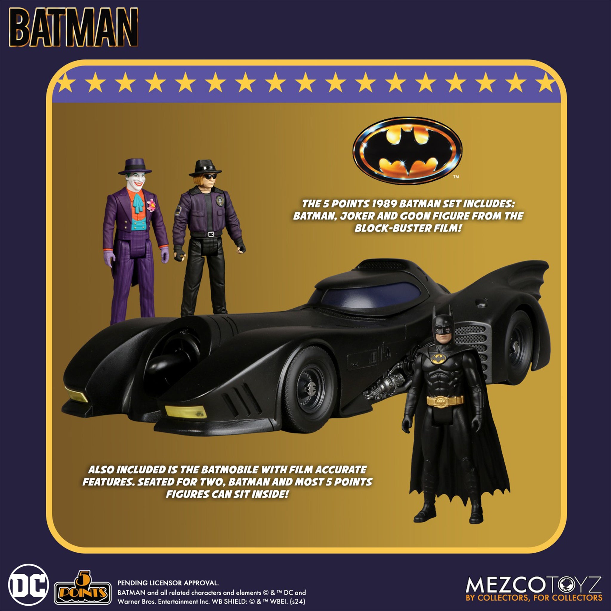 Batman 1989 5 Points Deluxe Mezco Toyz Box Set – photo 16 of 16