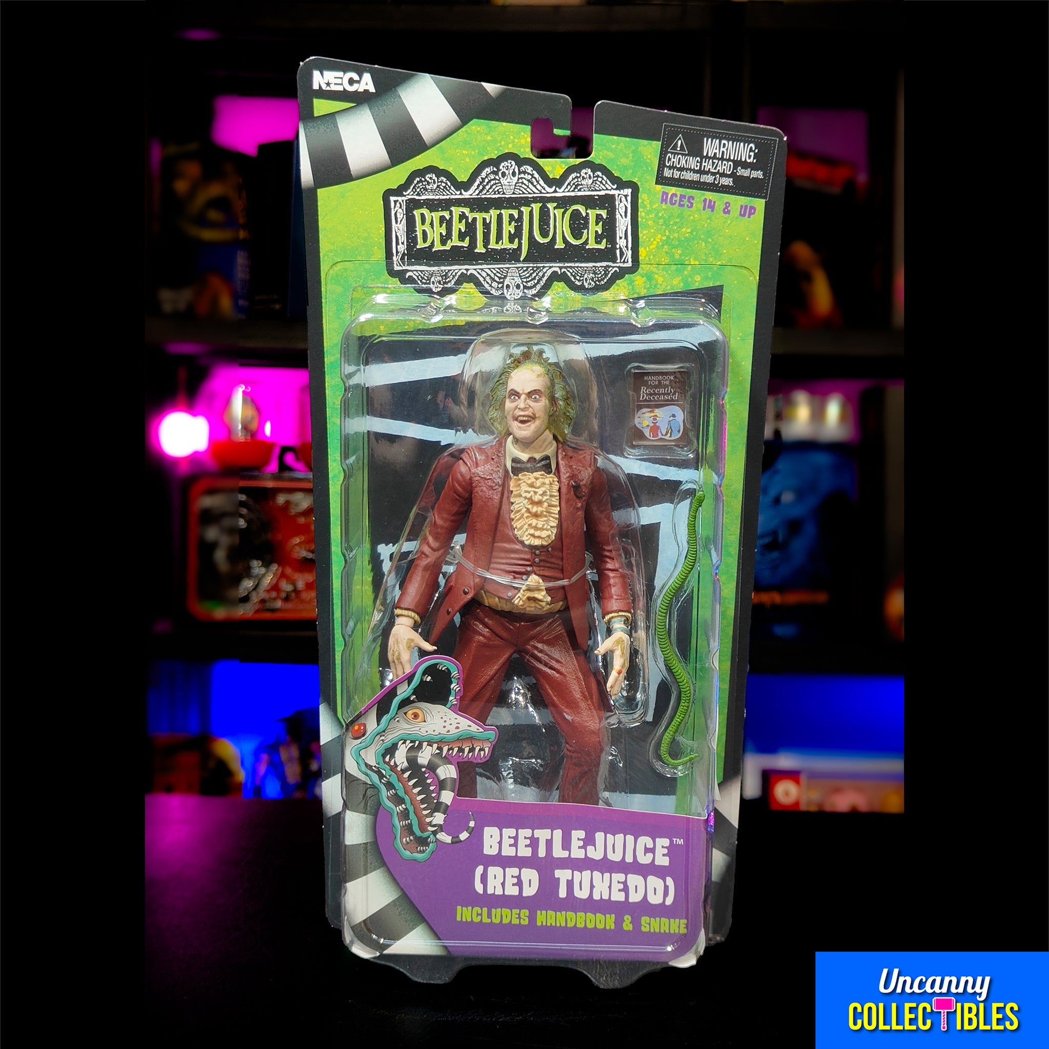 NECA Beetlejuice 1988 Red Tuxedo Beetlejuice Action Figure 18cm