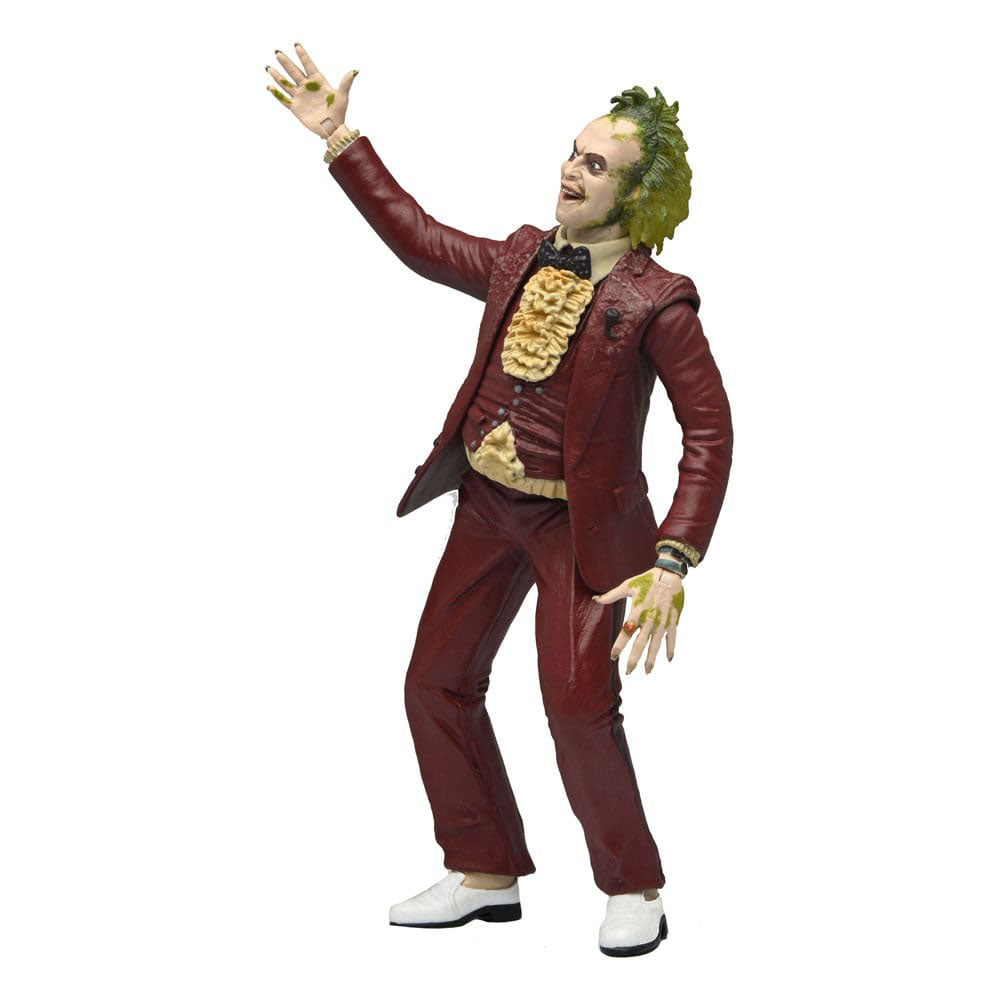 NECA Beetlejuice 1988 Red Tuxedo Beetlejuice 18 cm Action Figure – Beetlejuice, NECA, 18 cm, 2024, brand new collector item, Uncanny Collectibles Dublin Ireland