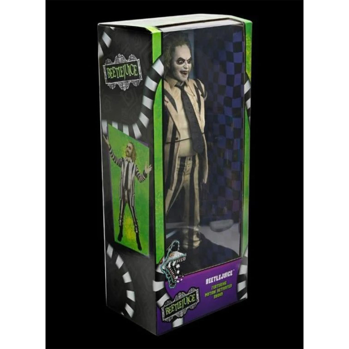 NECA Beetlejuice 1988 Striped Suit Beetlejuice 1/4 Scale Action Figure with Sound – photo 8 of 11