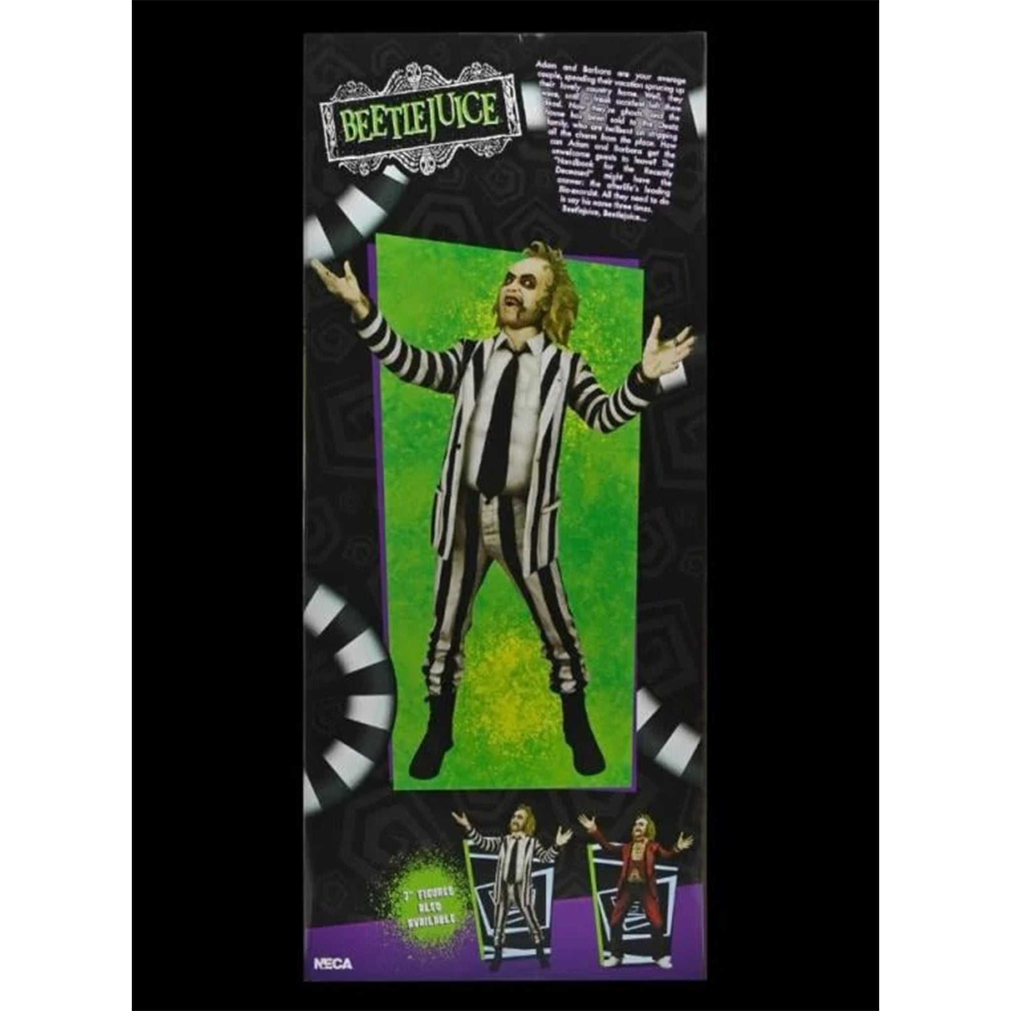 NECA Beetlejuice 1988 Striped Suit Beetlejuice 1/4 Scale Action Figure with Sound – photo 11 of 11