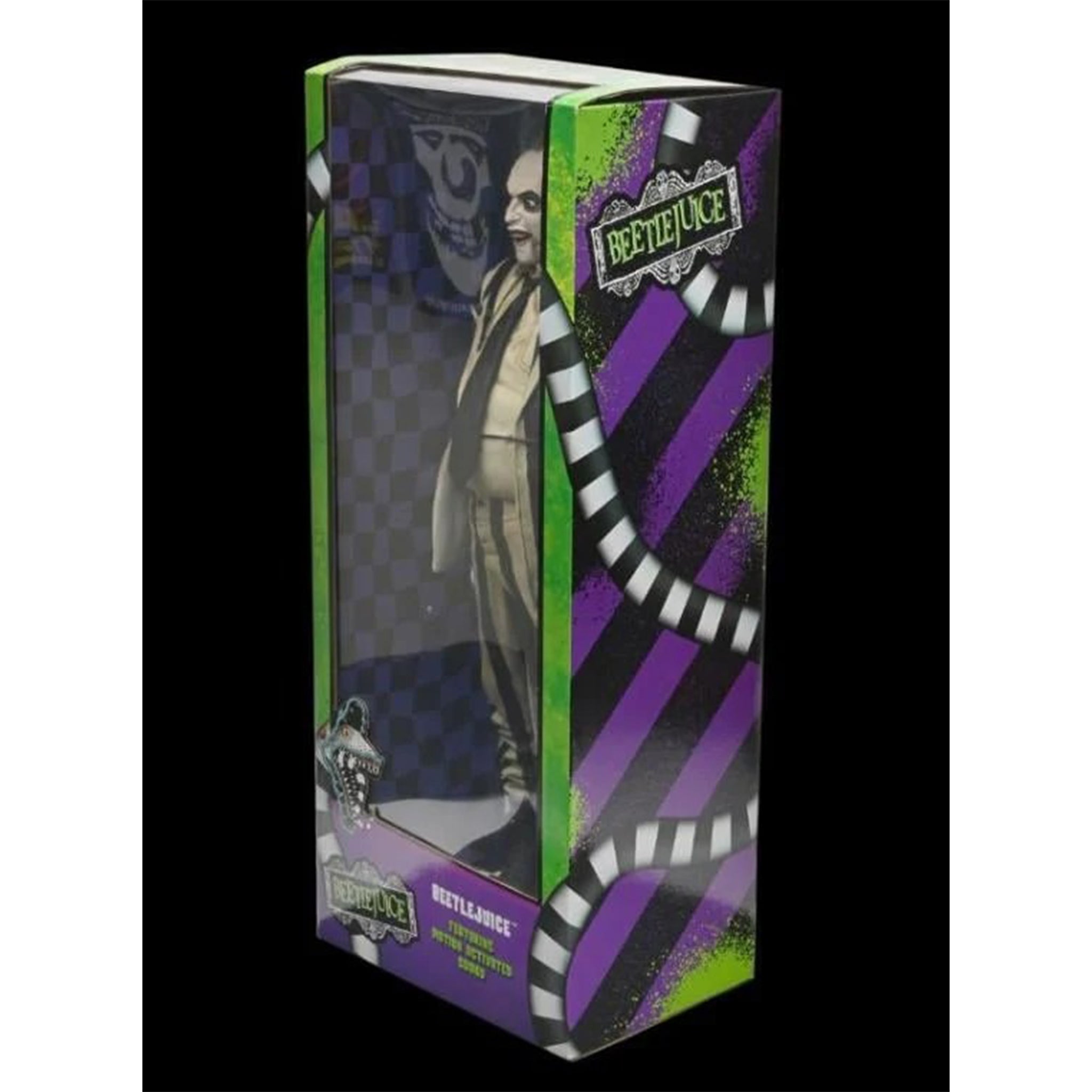 NECA Beetlejuice 1988 Striped Suit Beetlejuice 1/4 Scale Action Figure with Sound – photo 10 of 11