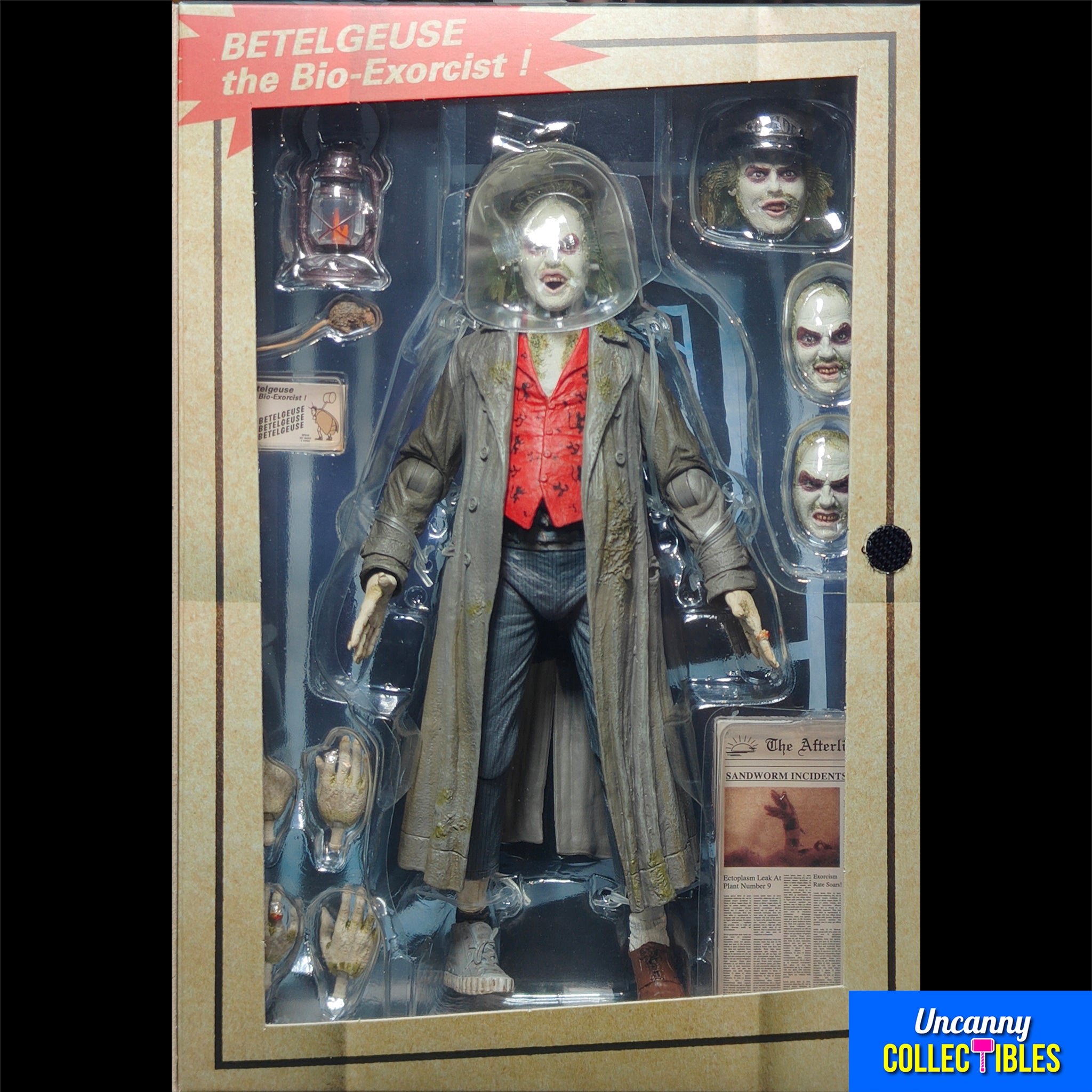 NECA Beetlejuice 1988 Ultimate Bio Exorcist Beetlejuice Action Figure 18 cm – Beetlejuice, NECA, 18 cm, 1988, brand new collector item, Uncanny Collectibles Dublin Ireland