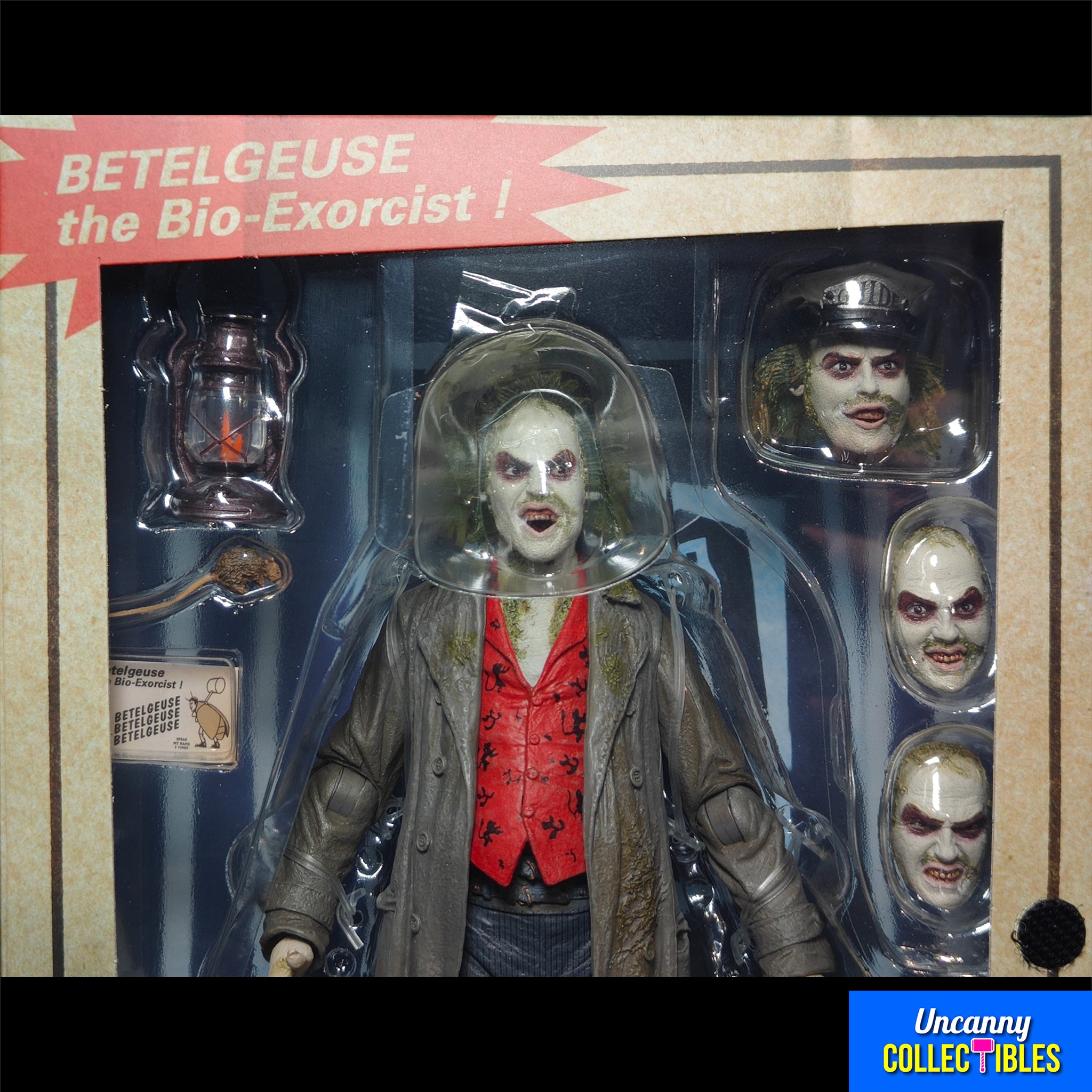 NECA Beetlejuice 1988 Ultimate Bio Exorcist Beetlejuice Action Figure 18 cm – Beetlejuice, NECA, 18 cm, 1988, brand new collector item, Uncanny Collectibles Dublin Ireland