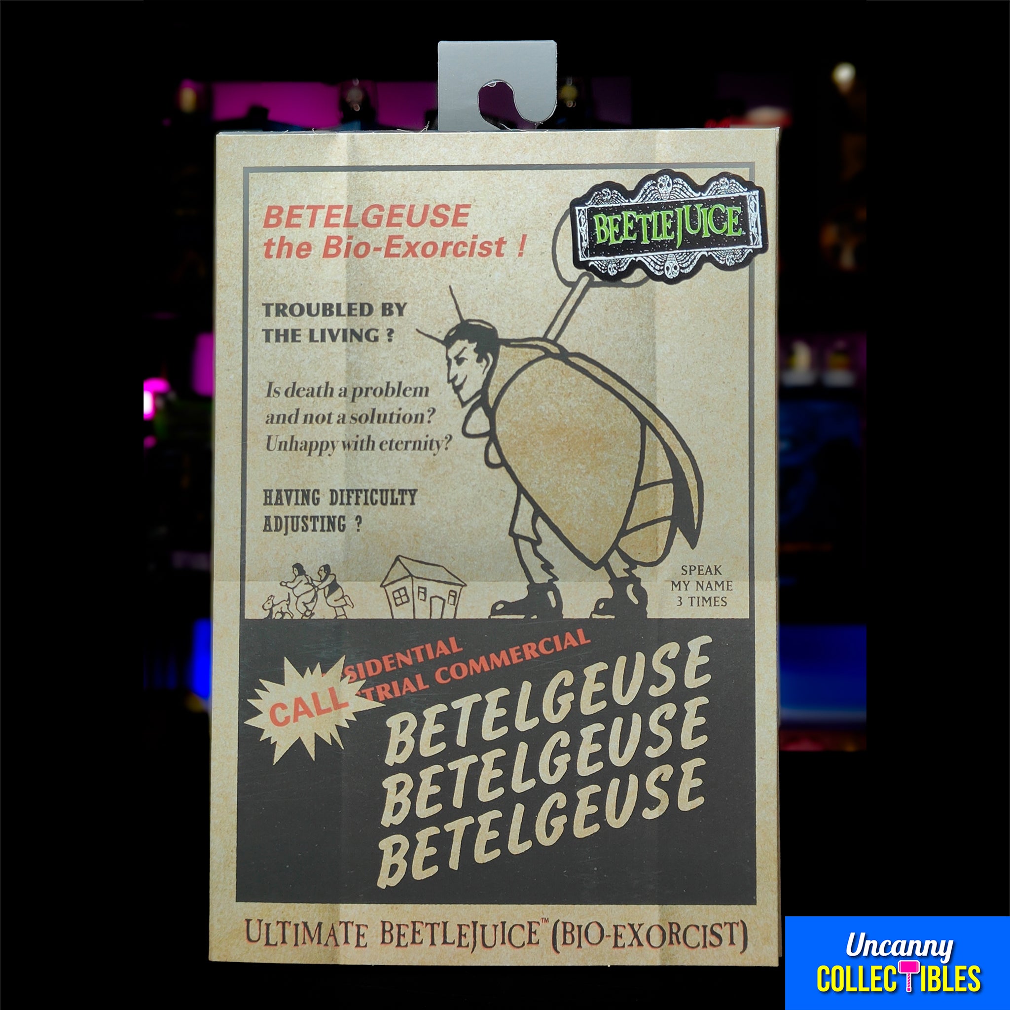 NECA Beetlejuice 1988 Ultimate Bio Exorcist Beetlejuice Action Figure 18 cm – Beetlejuice, NECA, 18 cm, 1988, brand new collector item, Uncanny Collectibles Dublin Ireland
