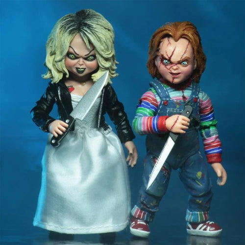 NECA Bride Of Chucky Ultimate Chucky And Tiffany Action Figure 2 Pack 10cm – Child's Play, NECA, 10 cm, brand new collector item, Uncanny Collectibles Dublin Ireland