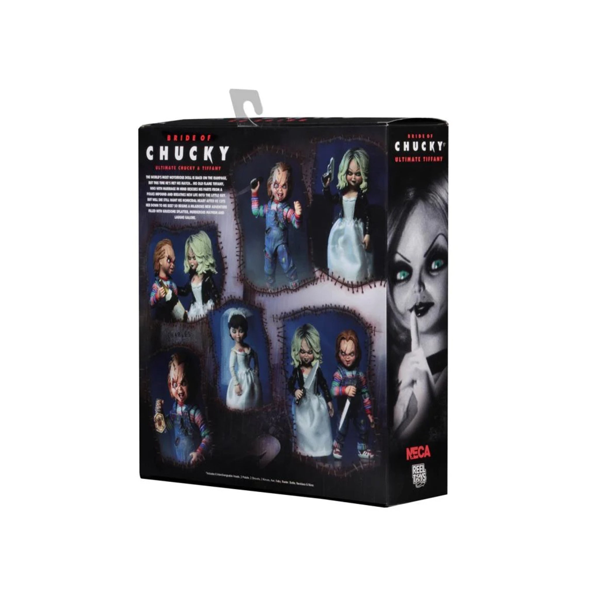 NECA Bride Of Chucky Ultimate Chucky And Tiffany Action Figure 2 Pack 10cm – Child's Play, NECA, 10 cm, brand new collector item, Uncanny Collectibles Dublin Ireland