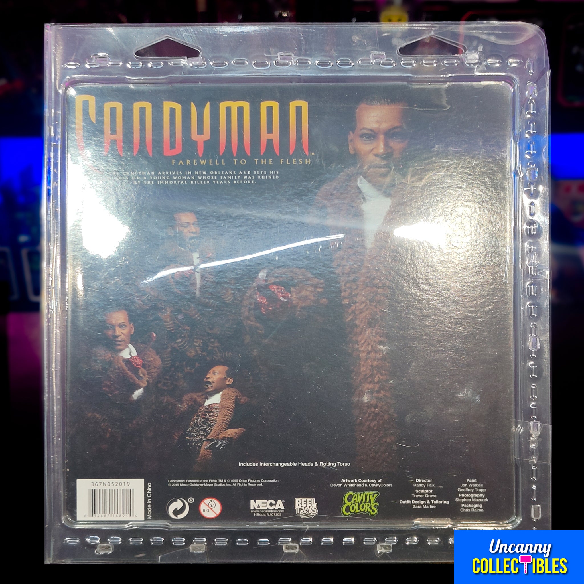 NECA Candyman Retro Clothed Action Figure 20cm – Horror, NECA, 20 cm, 2021, pre-owned collector piece, Uncanny Collectibles Dublin Ireland