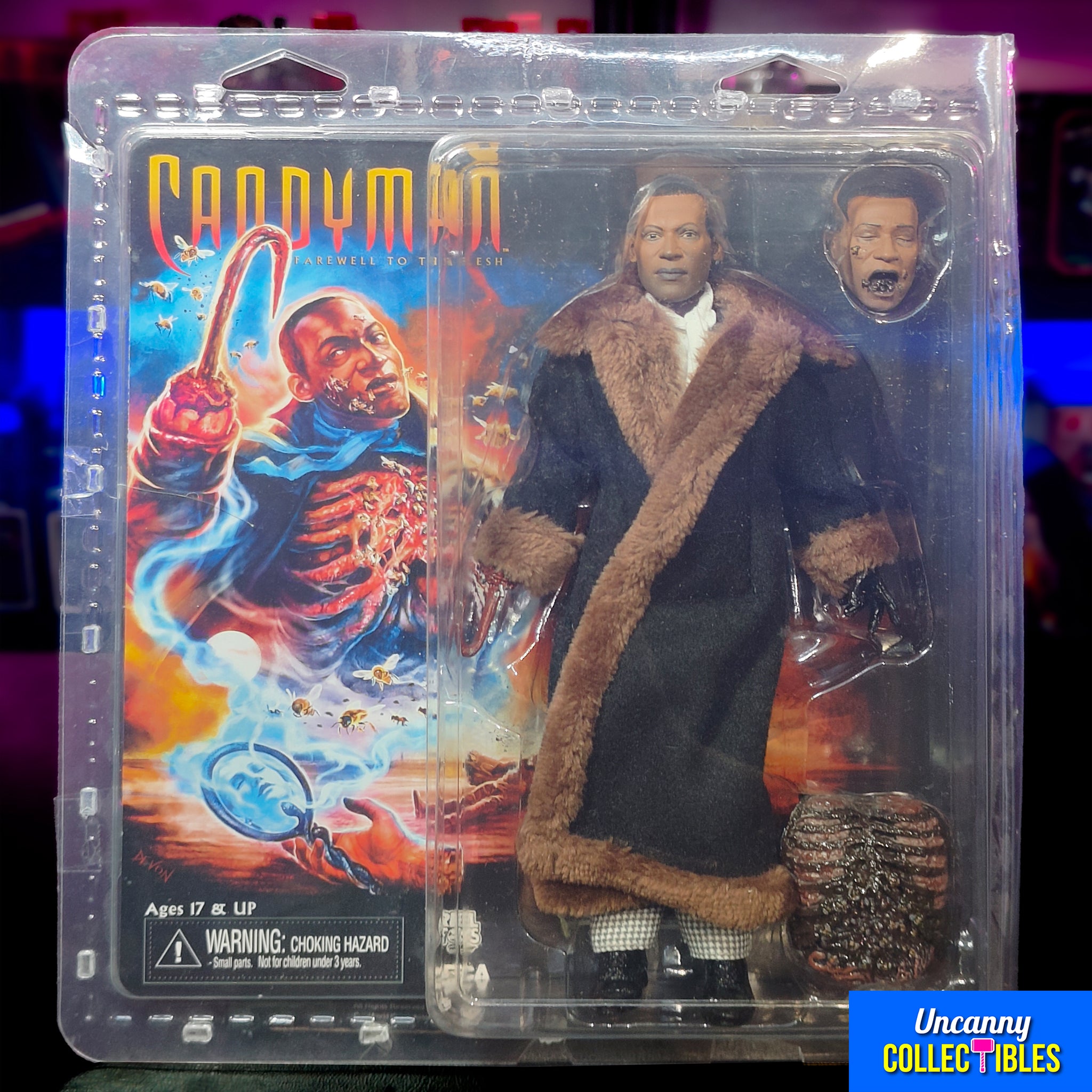 NECA Candyman Retro Clothed Action Figure 20cm – Horror, NECA, 20 cm, 2021, pre-owned collector piece, Uncanny Collectibles Dublin Ireland