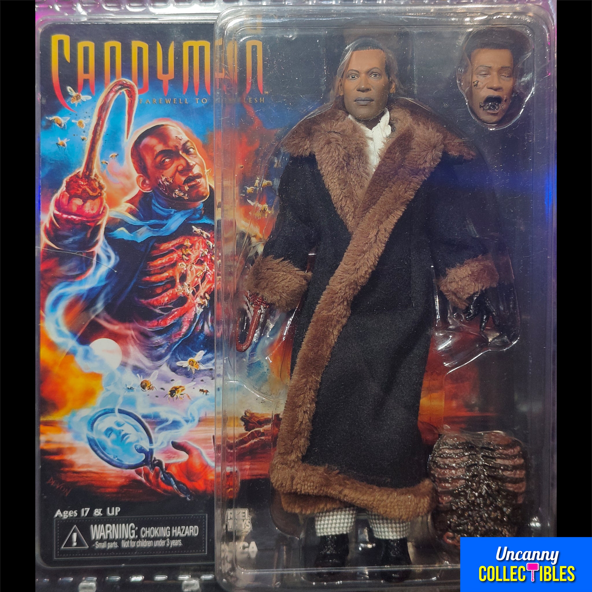 NECA Candyman Retro Clothed Action Figure 20cm – Horror, NECA, 20 cm, 2021, pre-owned collector piece, Uncanny Collectibles Dublin Ireland