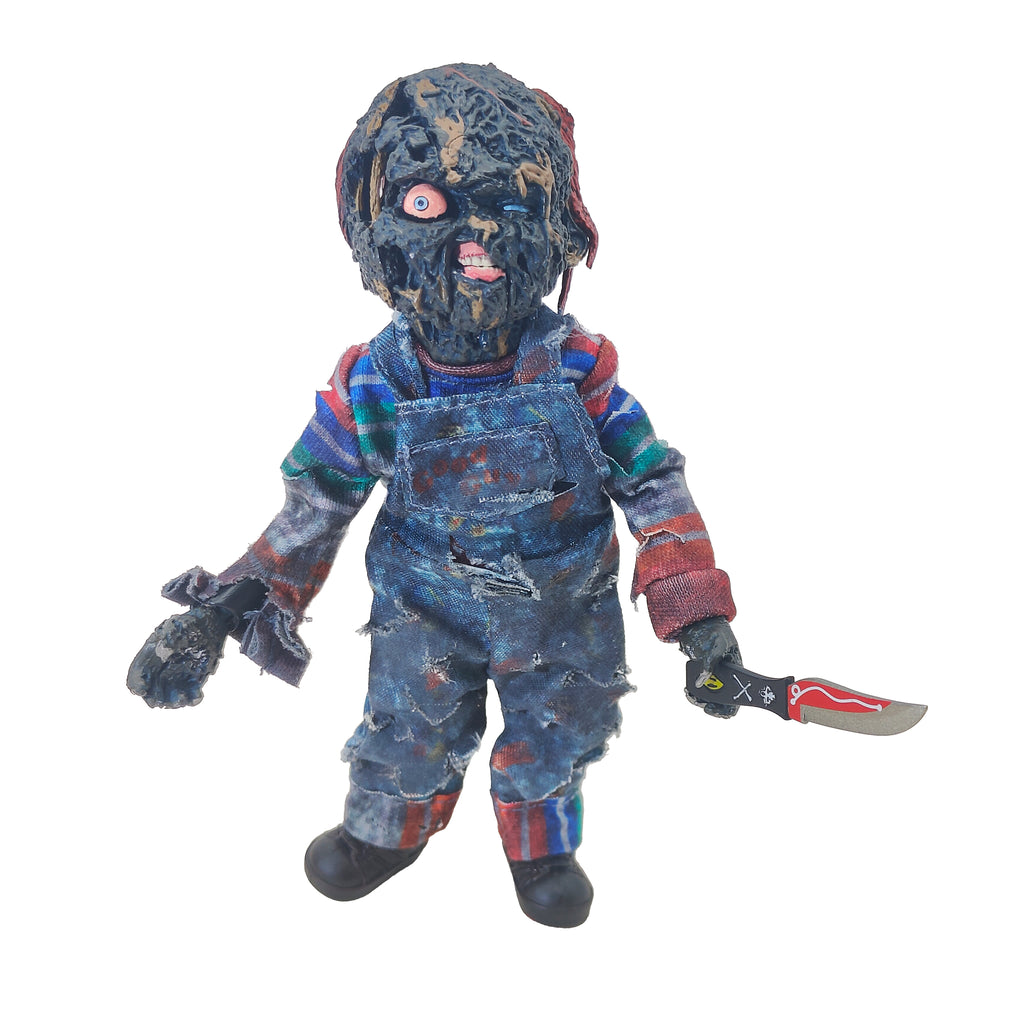 NECA Charred Chucky Childs Play Action Figure Scream Factory Exclusive 2022