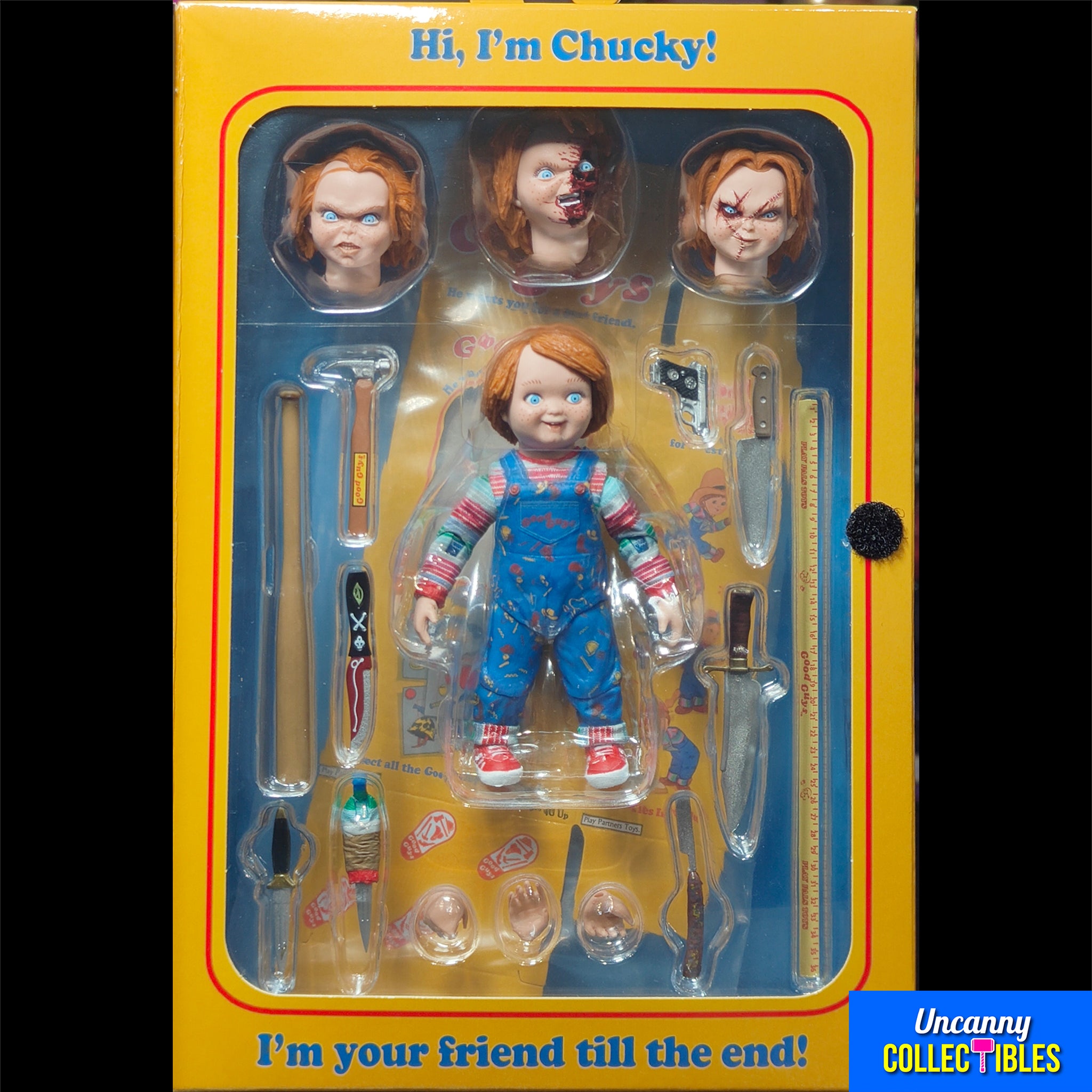 NECA Childs Play Ultimate Chucky Action Figure 10cm – Child's Play, NECA, 18 cm, brand new collector item, Uncanny Collectibles Dublin Ireland