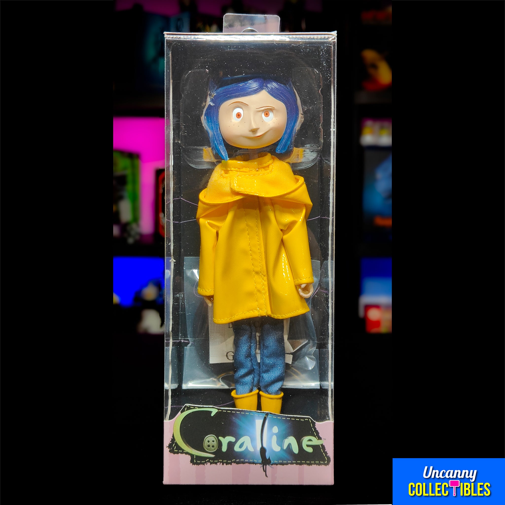 NECA Coraline in Rain Coat Bendy Fashion Doll 18cm