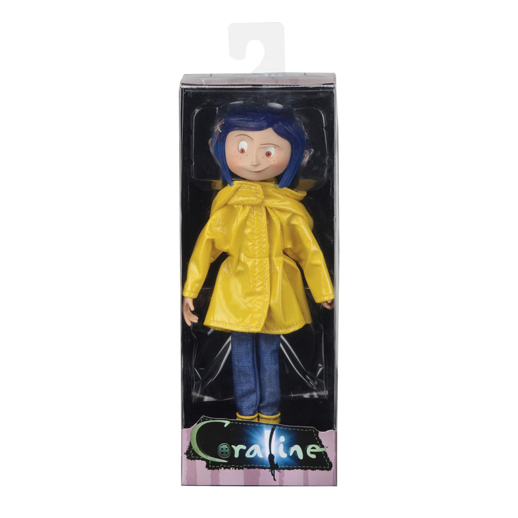NECA Coraline in Rain Coat Bendy Fashion Doll 18cm