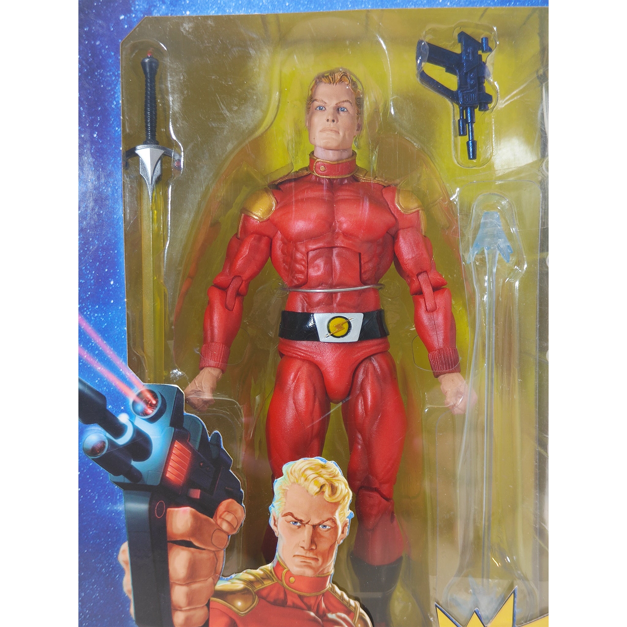 NECA Defenders Of The Earth Flash Gordon Action Figure 2020 18cm – Flash Gordon, NECA, 18 cm, 2020, pre-owned collector piece, Uncanny Collectibles Dublin Ireland