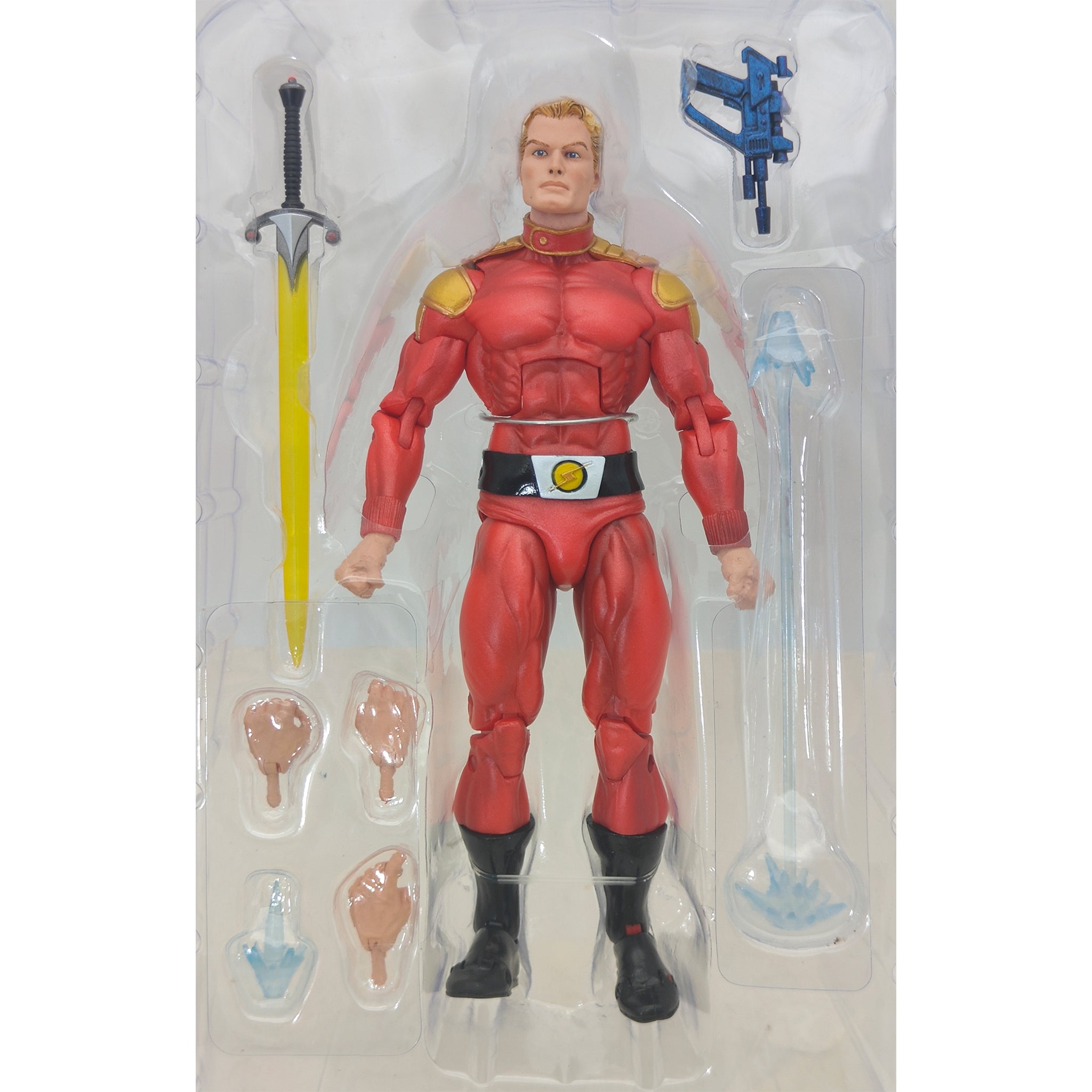 NECA Defenders Of The Earth Flash Gordon Action Figure 2020 18cm – Flash Gordon, NECA, 18 cm, 2020, pre-owned collector piece, Uncanny Collectibles Dublin Ireland