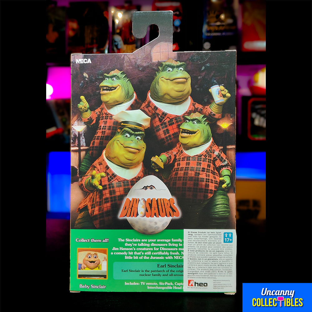 NECA Dinosaurs Ultimate Earl Sinclair 18 cm Action Figure – Dinosaurs, NECA, 18 cm, 2024, brand new collector item, Uncanny Collectibles Dublin Ireland