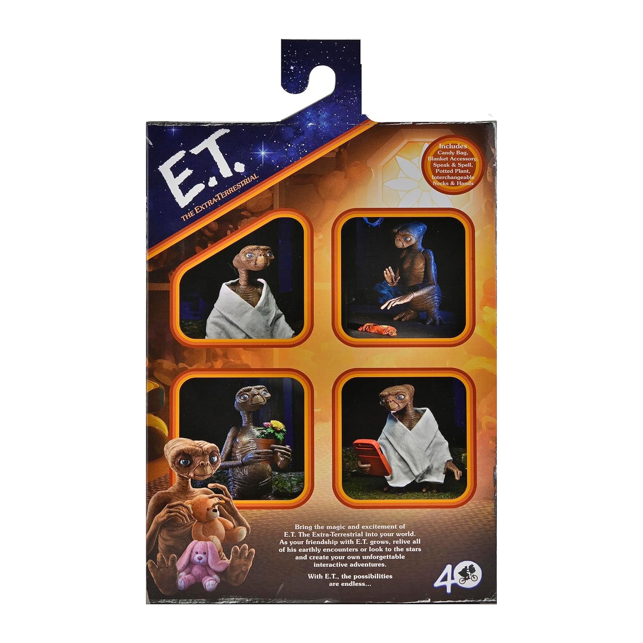 NECA E.T. the Extra-Terrestrial 40th Anniversary Ultimate Action Figure – Movie Icons & Heroes, NECA, 18 cm, brand new collector item, Uncanny Collectibles Dublin Ireland