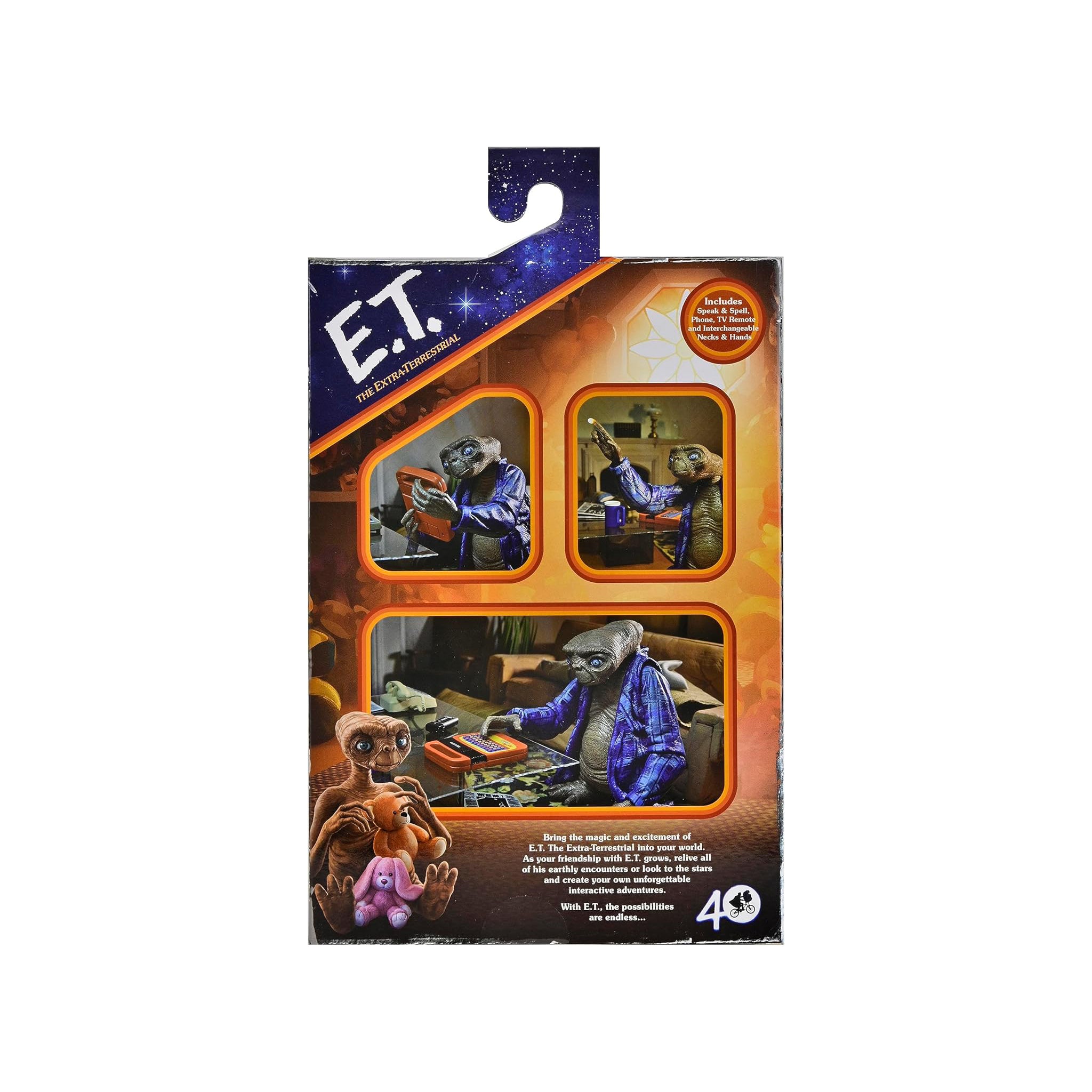 NECA E.T. the Extra-Terrestrial 40th Anniversary Ultimate Action Figure – Movie Icons & Heroes, NECA, 18 cm, brand new collector item, Uncanny Collectibles Dublin Ireland