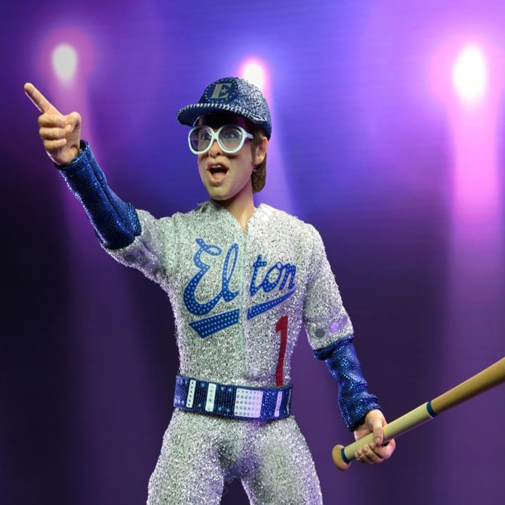 NECA Elton John With Piano Deluxe Retro Clothed Action Figure – Music, NECA, 20 cm, brand new collector item, Uncanny Collectibles Dublin Ireland