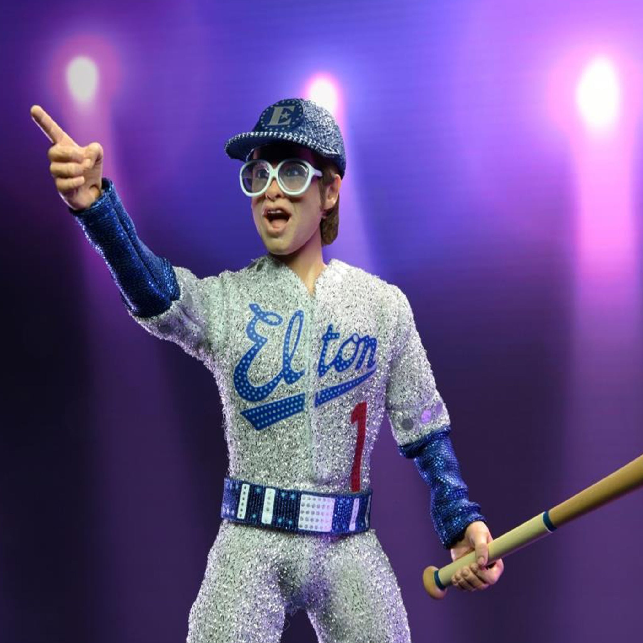 NECA Elton John With Piano Deluxe Retro Clothed Action Figure – Music, NECA, 20 cm, brand new collector item, Uncanny Collectibles Dublin Ireland