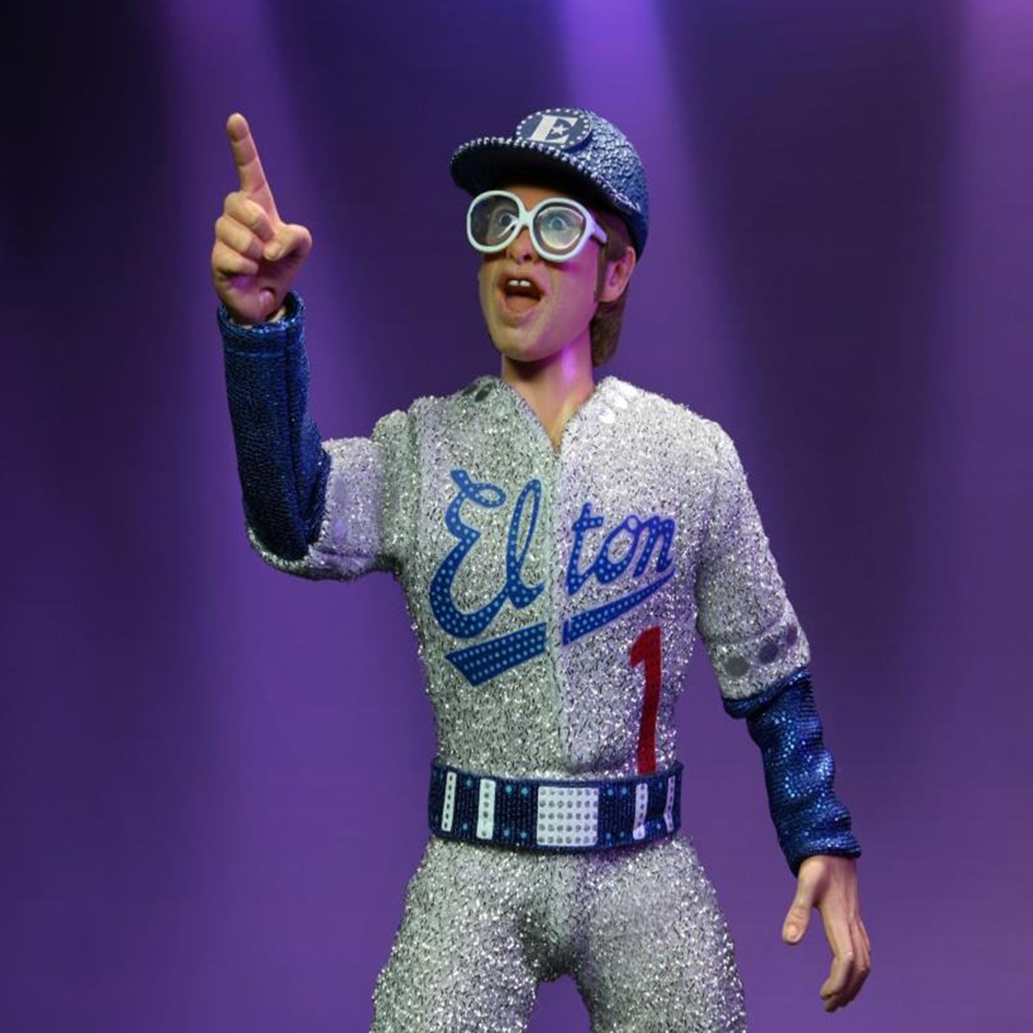 NECA Elton John With Piano Deluxe Retro Clothed Action Figure – Music, NECA, 20 cm, brand new collector item, Uncanny Collectibles Dublin Ireland