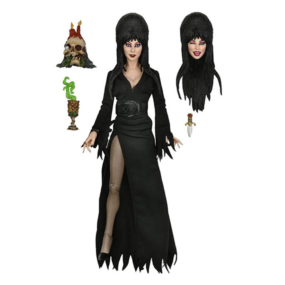 NECA Elvira Mistress Of The Dark Retro Clothed Action Figure – Horror, NECA, 20 cm, brand new collector item, Uncanny Collectibles Dublin Ireland