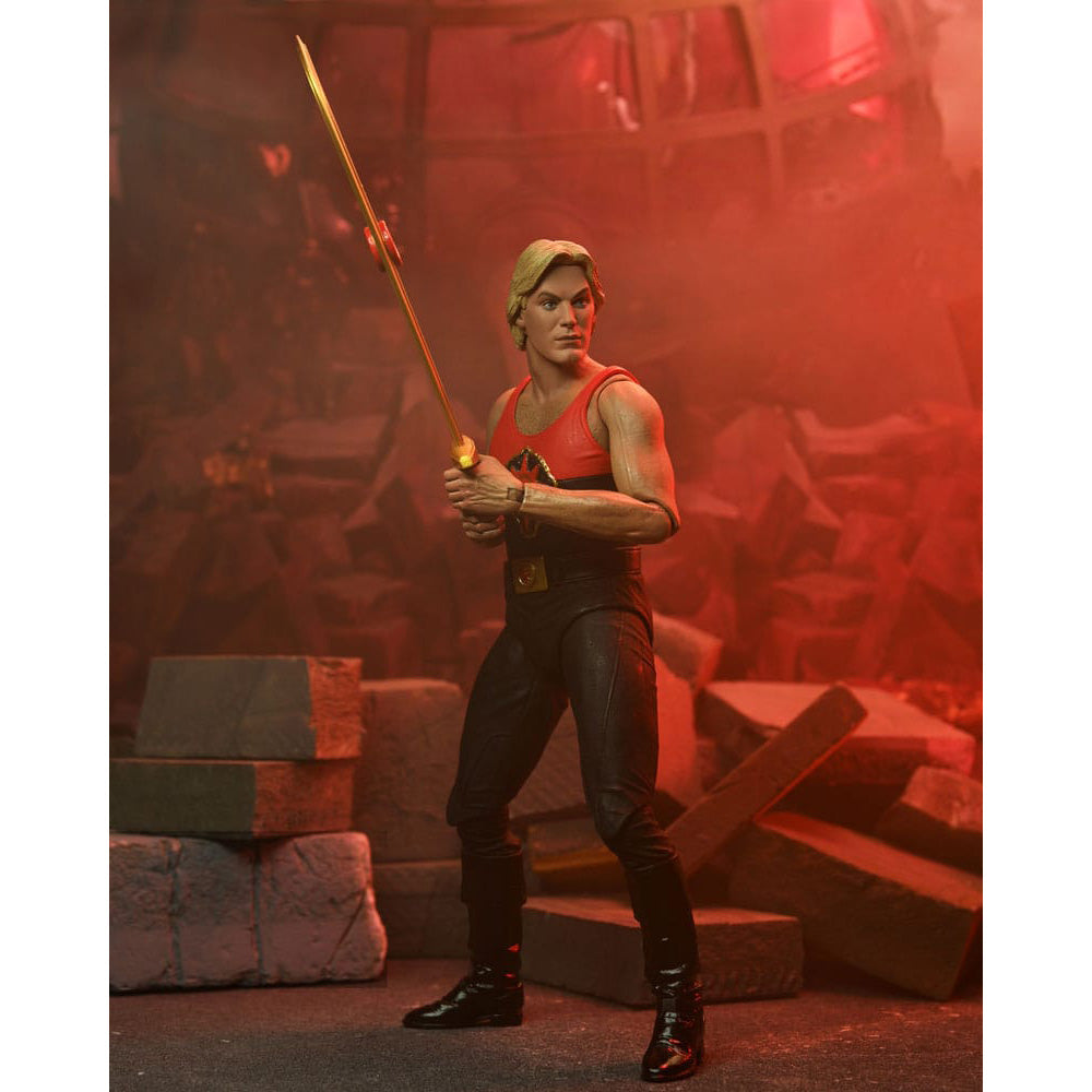 NECA Flash Gordon 1980 Ultimate Final Battle Flash Gordon Action Figure – Flash Gordon, NECA, 18 cm, 1980, brand new collector item, Uncanny Collectibles Dublin Ireland
