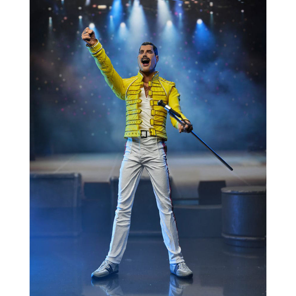 NECA Freddie Mercury In Yellow Jacket Action Figure 18cm – Music, NECA, 18 cm, brand new collector item, Uncanny Collectibles Dublin Ireland
