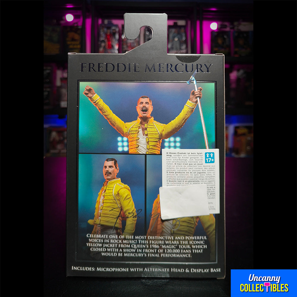 NECA Freddie Mercury In Yellow Jacket Action Figure 18cm