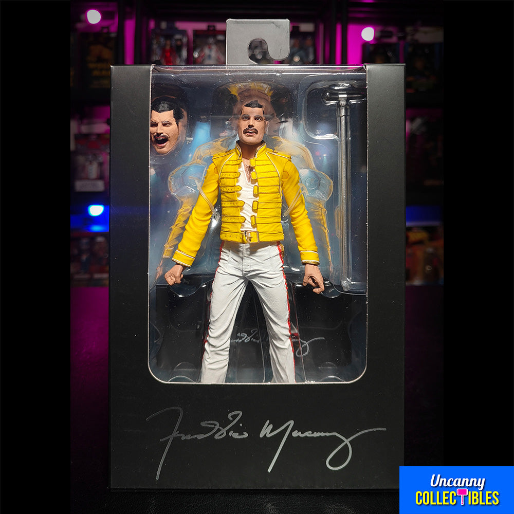 NECA Freddie Mercury In Yellow Jacket Action Figure 18cm