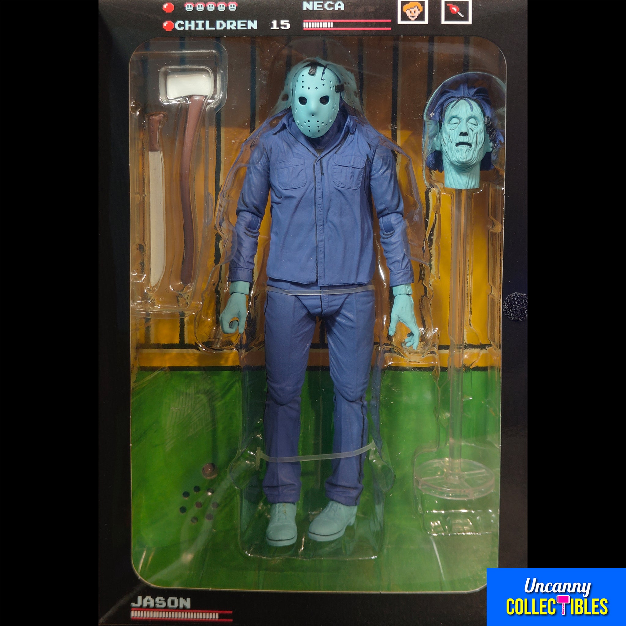NECA Friday the 13th Jason Voorhees Classic Video Game Appearance Theme Music Edition Action Figure