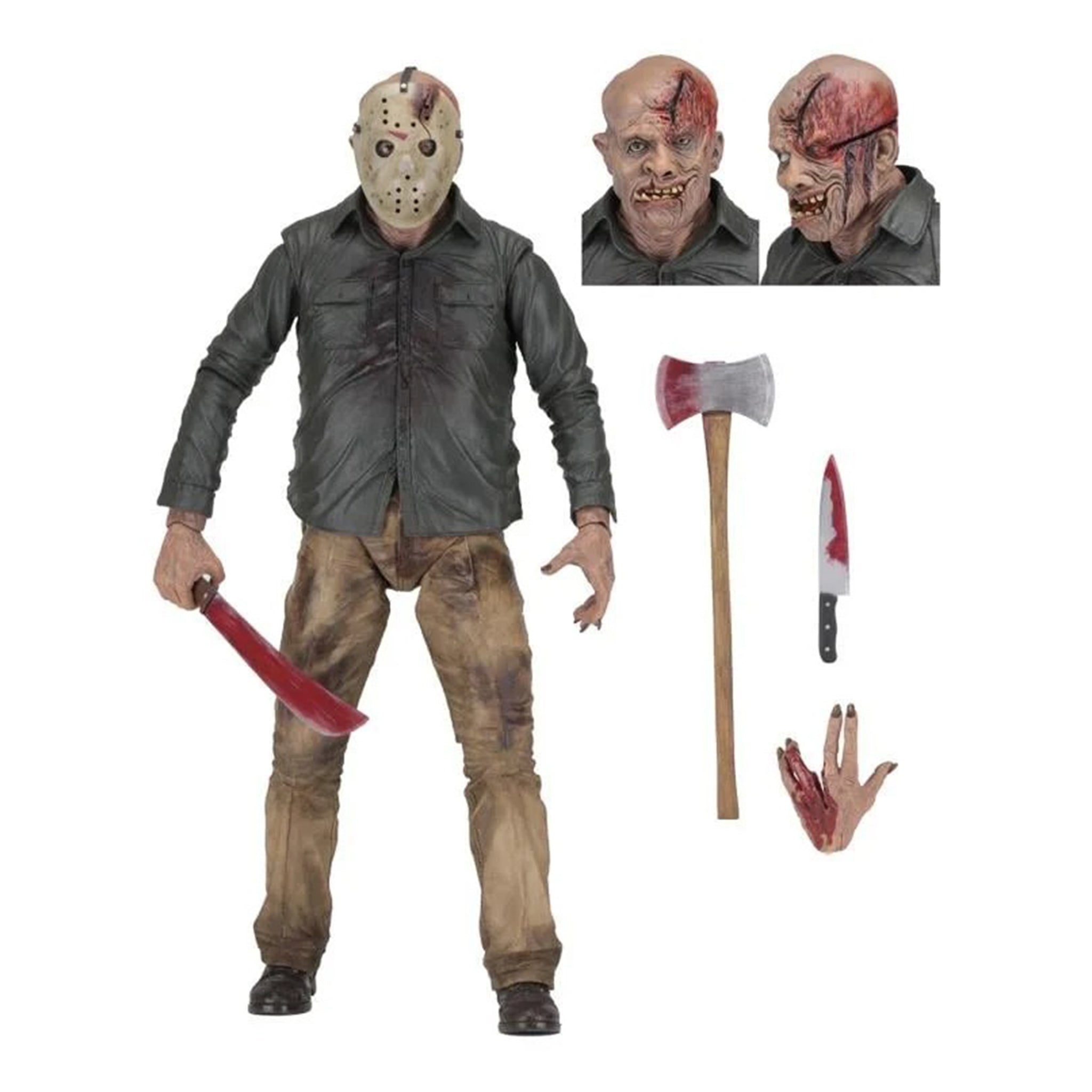 NECA Friday the 13th Part 4 The Final Chapter Jason Voorhees 1/4 Scale Action Figure, 46cm, new