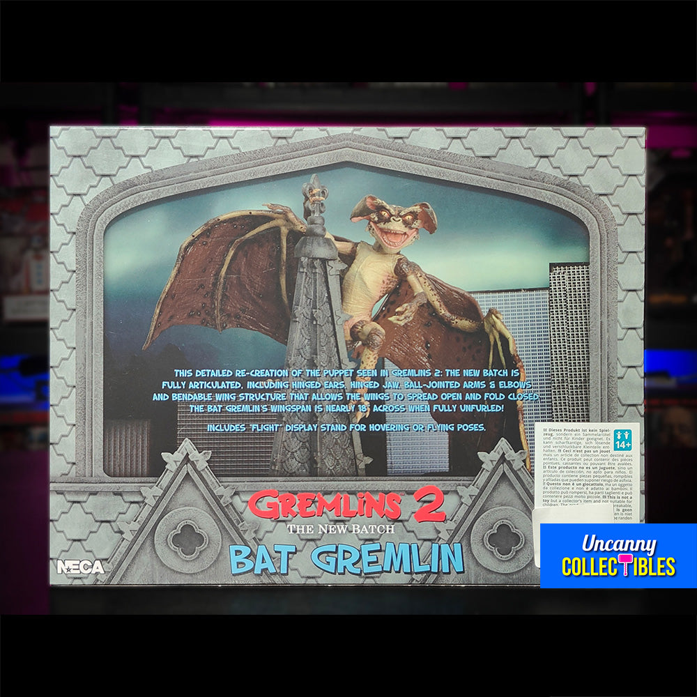 NECA Gremlins 2 Bat Gremlin Action Figure 15cm – Gremlins, NECA, 15 cm, brand new collector item, Uncanny Collectibles Dublin Ireland
