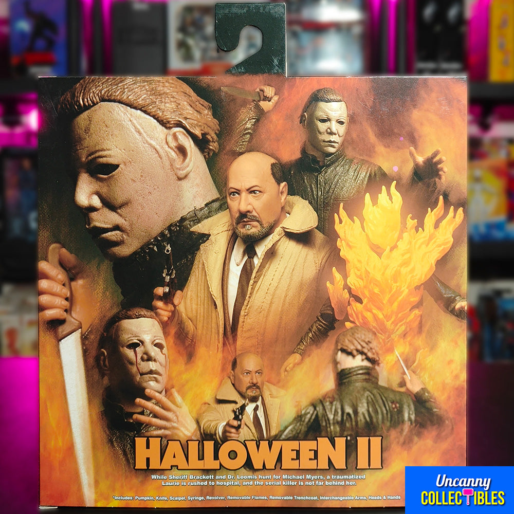 NECA Halloween 2 1981 Ultimate Michael Myers and Dr Loomis Action Figure 2-Pack 18cm