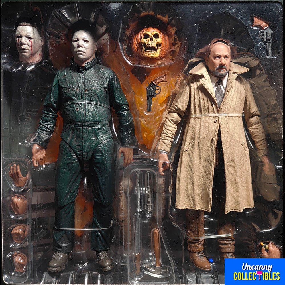 NECA Halloween 2 1981 Ultimate Michael Myers and Dr Loomis Action Figure 2-Pack 18cm