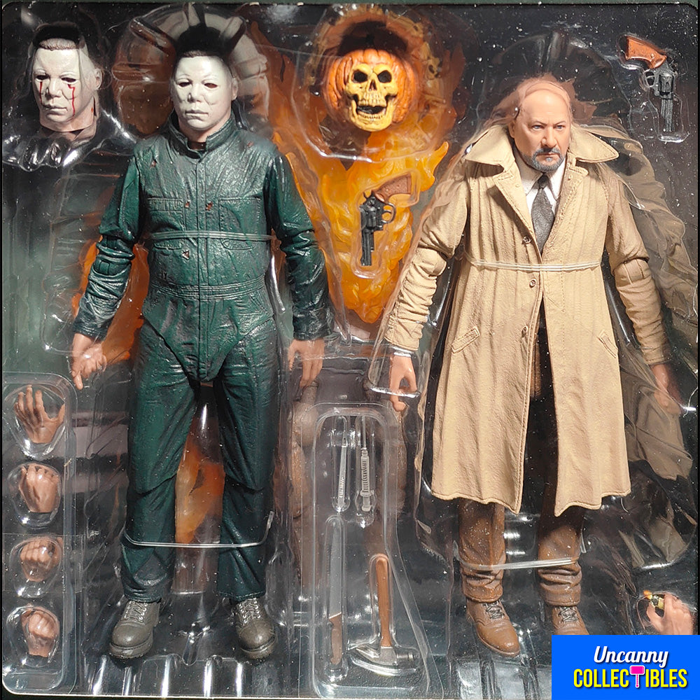 NECA Halloween 2 1981 Ultimate Michael Myers and Dr Loomis Action Figure 2-Pack 18cm