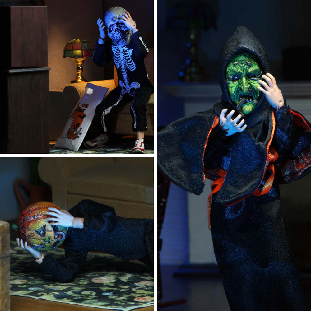 NECA Halloween 3 Season Of The Witch Trick Or Treaters Retro Clothed Action Figure 3-Pack 15cm – Halloween, NECA, 15 cm, brand new collector item, Uncanny Collectibles Dublin Ireland