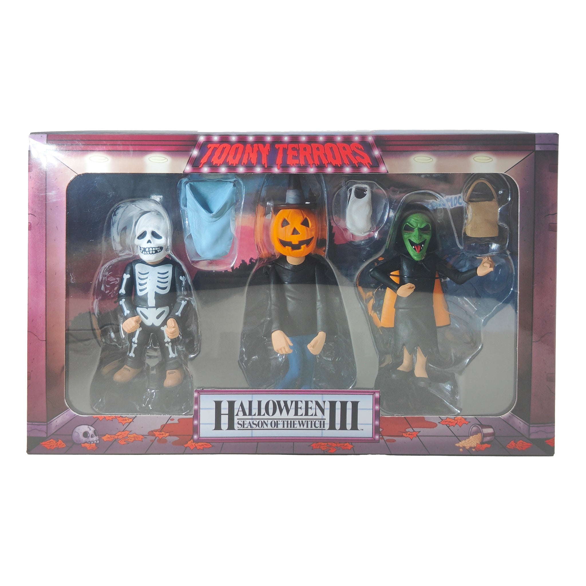 NECA Halloween 3 Season Of The Witch Trick Or Treaters Toony Terrors Action Figure 3-Pack 2020 15cm – Halloween, NECA, 13 cm, 2022, pre-owned collector piece, Uncanny Collectibles Dublin Ireland