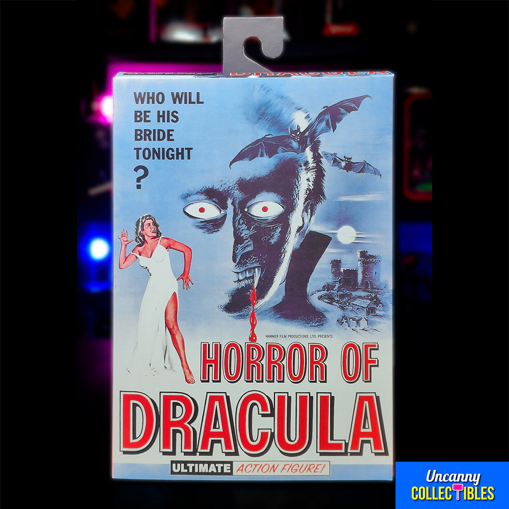 NECA Hammer Films Horror of Dracula Ultimate Count Dracula 18 cm Action Figure – Hammer Horror, NECA, 18 cm, 2024, brand new collector item, Uncanny Collectibles Dublin Ireland